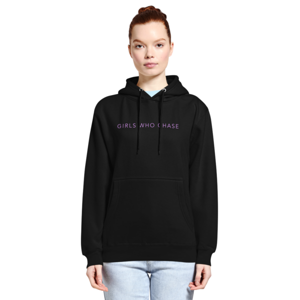 Girls Who Chase Phrase with Ombre Logo Hoodie