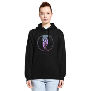 unisex-premium-mid-weight-hoodie-black-front-695590d166176.jpg Girls Who Chase Ombre Logo Hoodie